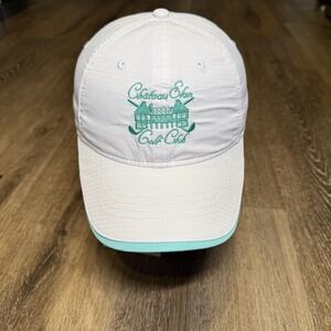 Kate Lord Chateau Elan Golf‎ Club Winery Hat White Mint Teal Blue Green UPF 50+